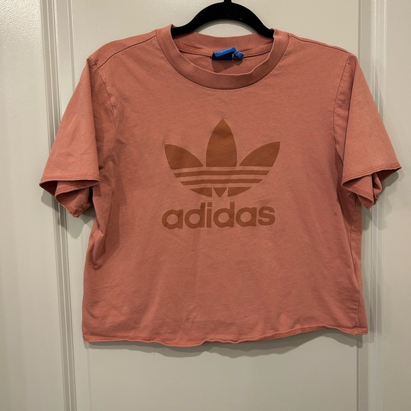 adidas Tops - Adidas Pink Logo T-Shirt
